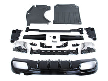 C63 Optik Heckdiffusor Diffusor Auspuff Schwarz Glanz für Mercedes W206 S206 AMG Line 2022+