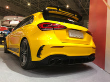 Autunik Heck Flossen Flaps Heck Stoßstangen Canards für Mercedes Benz A Klasse W177 Hatchback AMG Line pz3