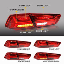 NEU Rot LED Rückleuchte Heckleuchte Rücklicht für Mitsubishi Lancer EVO X Limousine 2008-2017