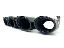 Schwarz Endrohre Auspuff Blenden für Mercedes W177 V177 CLA X118 C118 GLA H247 GLB X247 NUR A35 A45