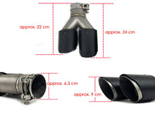 Matt Carbon Duplex Sportauspuff Auspuffblenden Endrohre Passend für AUDI BMW Benz Universal 58-62mm et255