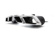 Heckdiffusor Diffusor + Chrom Auspuffspitzen für Mercedes W205 Limousine Avantgarde mit Standard Stoßstange 2014-2022