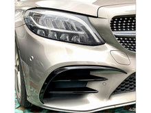 Nebelscheinwerfer Blenden Flaps Schwarz für Mercedes C-Klasse W205 S205 AMG Line 2019-2021