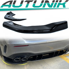 Heckansatz Splitter Spoiler Ecken Schwarz für Mercedes A W177 Hatchback A35 A45 AMG 2018-2022