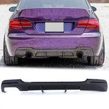 Diffusor Heckdiffusor Schwarz Doppelrohr Passend für BMW 3er E92 E93 2005-2013