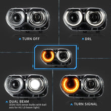 NEU LED Halogen RGB Frontscheinwerfer für Dodge Challenger SE R/T Set 2015-21