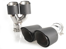 Matt Carbon Fiber Auspuffblenden Auspuff Endrohr Satz Passend für BMW 5er G30 G31 G38 M Sport Paket  ab 2017 et236