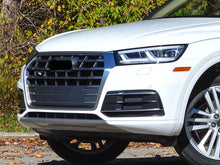 Lüftungsgitter Nebelscheinwerferblenden Gitter Schwarz Glanz für Audi Q5 FY Serien. 2017-2020