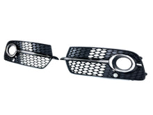 Schwarz Chrom Nebelscheinwerfer Gitter Blenden Grill für AUDI Q5 8R S Line 13-17 fg336