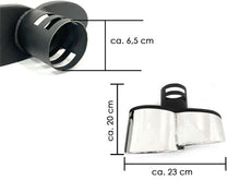 WALD Optik Silber Auspuffblende Endrohre Blenden Passend für AUDI BMW Mercedes Universal 60-63mm et269