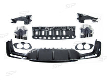 NUR BENZIN E53 Heckdiffusor Diffusor Auspuff Schwarz für Mercedes W213 Diffusor S213 AMG Line 16-19 di25