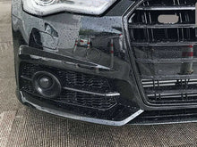 Lüftungsgitter Nebelscheinwerfer Blenden Gitter Schwarz für Audi A6 C7 2015-2018 MIT ACC