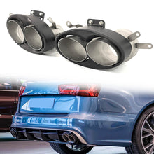 Matt Carbon Fiber Endrohr Auspuffblenden Blende für AUDI RS4 RS5 RS6 RS7 Stoßstange et265