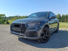 Schwarz Glanz Wabengrill Front Grill für Audi Q5 FY Kühlergrill 2017-2020 mit PDC