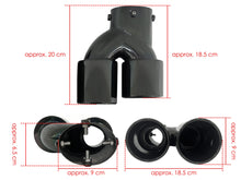 Schwarz Endrohre Auspuff Blenden für BMW 3er G20 G21 G28 M Sport Paket 19-22 et233