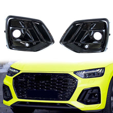 Lüftungsgitter Nebelscheinwerferblenden Grill Schwarz für Audi Q5 Sporback FYT ab 2021