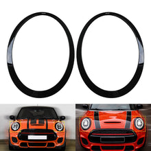1 Paar Scheinwerfer Abdeckung Zierring Schwarz Passend für Mini F55 F56 One Cooper S