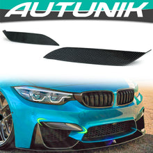 NEU Carbon Optik Front Stoßstange Aero Flaps Splitter Passend für BMW M3 F80 M4 F82 F83 2014-2020