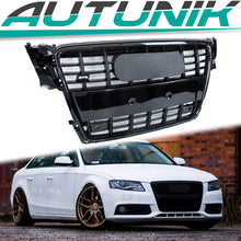 Schwarz Kühlergrill Wabengrill Frontgrill für Audi A4 S4 B8 Avant Limo 2008-2011 fg224