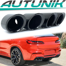 Auspuff Blenden Auspuffblende Endrohre Schwarz Passend für BMW X3 G01 X4 G02 2018-2020