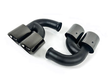 Sport Auspuff Auspuffblenden Endrohre Schwarz für Porsche Cayenne 92A V8 Turbo 2010-2014 et76