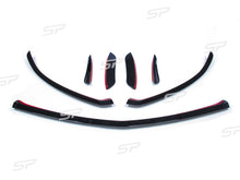 Frontansatz Front Splitter Spoiler Schwarz für Mercedes Benz A Kl. W177 V177 AMG Line ab 2018 pz6