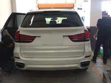 Chrom Auspuff Blenden Endrohre für BMW X5 F15 35i M Sport Stoßstange 2013-2018
