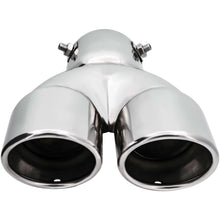 76mm Auspuffblende Endrohr Auspuff Massiv Duplex 225 x 163mm UNIVERSAL
