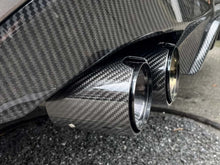 Carbon Duplex Sportauspuff Auspuffblenden Endrohre Passend für AUDI BMW VW Universal 57-61mm et241