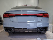 Diffusor Heckdiffusor Auspuffblenden Schwarz für AUDI A7 C8 4K S7 Sportback S Line 2018+ di85