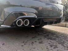 Heckdiffusor Diffusor Auspuff Schwarz für BMW 3er G20 Limo G21 M Sport Paket 19-22