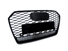 Wabengrill Grill Kühlergrill Schwarz für Audi A6 S6 C7 4G Limo Avant S Line MOPF 15-18