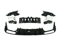 Heckstoßstange Diffusor Schwarz Quad Auspuffspitzen für Benz W205 C205 Coupe A205 Cabrio di18