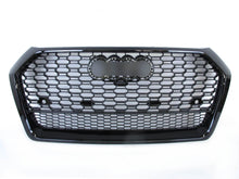 Schwarz Glanz Wabengrill Front Grill für Audi Q5 FY Kühlergrill 2017-2020 mit PDC
