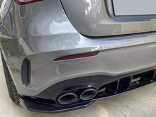 Heckansatz Splitter Spoiler Ecken Schwarz für Mercedes A W177 Hatchback A35 A45 AMG 2018-2022