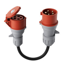 CEE Adapter Phasenwender 32A CEE Stecker auf 16A Kupplung Starkstrom Kabel 0.5m