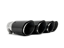 Glanz Carbon Duplex Sportauspuff Auspuffblenden Endrohre Passend für AUDI BMW Benz Universal 62-66mm et256
