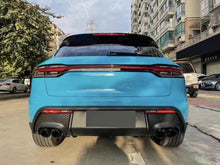 Sport Schwarz / Chrom Auspuffblenden Doppelrohr für Porsche Macan 1.0 2.0 2019-2024 et209