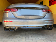 NUR FÜR BENZIN Schwarz Heckdiffusor Diffusor + Auspuff für Mercedes W213 S213 E43 AMG Line di33