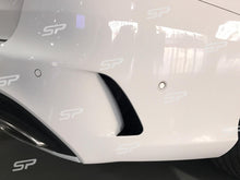 Heck Flossen Flaps Canards Splitter Aero Flics für Mercedes C-Klasse S205 Kombi C43 AMG Line 2015-2018 pz16