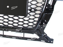 Schwarz Glanz Wabengrill Frontgrill für Audi Q5 8R Kühlergrill 2012-2016 mit PDC