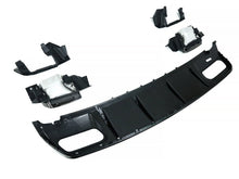 Schwarz Heckdiffusor + Auspuffblenden für Mercedes Benz A-Klasse W176 AMG Line A180 A200 2015-2018 di17