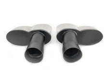 Silber Auspuffblende Endrohre Blenden Passend für AUDI BMW Mercedes Universal 70-73mm et288