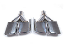Auspuffblenden Endrohrblende Chrom Y Eckig für Mercedes CLS Klasse W218 C218 C219 W221 S63 AMG 2011-2018