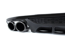 Heckdiffusor Diffusor + Auspuffblenden Schwarz für Audi A4 Avant B9 S Line 2015-2019