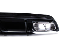 Heckdiffusor + Chrom Auspuffblenden für Mercedes A Klasse W176 A45 AMG Line 2015-2018
