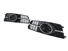 Lüftungsgitter Nebelscheinwerfer Blenden Gitter Grill Chrom für Audi A6 C7 S Line S6 2015-2018 mit ACC