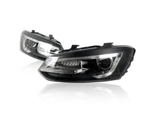NEU LED Tagfahrlicht Scheinwerfer Doppelstrahl Dämonenaugen Für VW Polo 6C 6R 2009-2017