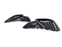 Lüftungsgitter Blenden Grill Gitter Schwarz für Audi A4 B9 ab 2020 MOPF mit ACC fg295