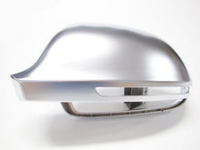 Spiegelkappen Außenspiegel Abdeckung Silber Alu Matt für AUDI S3 A3 8P S4 A4 B8 S5 A5 8T A6 C6 OHNE Side Assist mc2